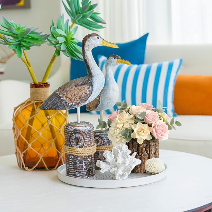 3 Pcs Wooden Vase for Centerpieces Wedding Flower Table Centerpieces Woodland Party Decor Rustic Farmhouse Bark Stump Buckets Vintage Planter Pots for Garden Baby Shower Window Home (L+m+s)