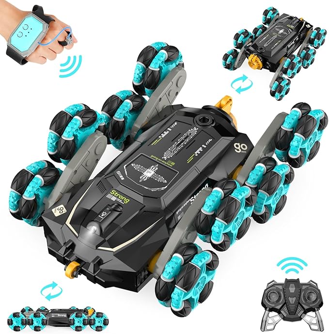 Gampop 8WD Gesture Sensing RC Stunt Cars - Toys Gifts for Kids 8 9 10 11 12 Year Old Boys Girls,2.4Ghz Remote Control Cars,Transform Drift Off Road Vehicle for Children Birthday Presents