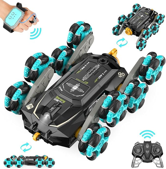 Gampop 8WD Gesture Sensing RC Stunt Cars - Toys Gifts for Kids 8 9 10 11 12 Year Old Boys Girls,2.4Ghz Remote Control Cars,Transform Drift Off Road Vehicle for Children Birthday Presents