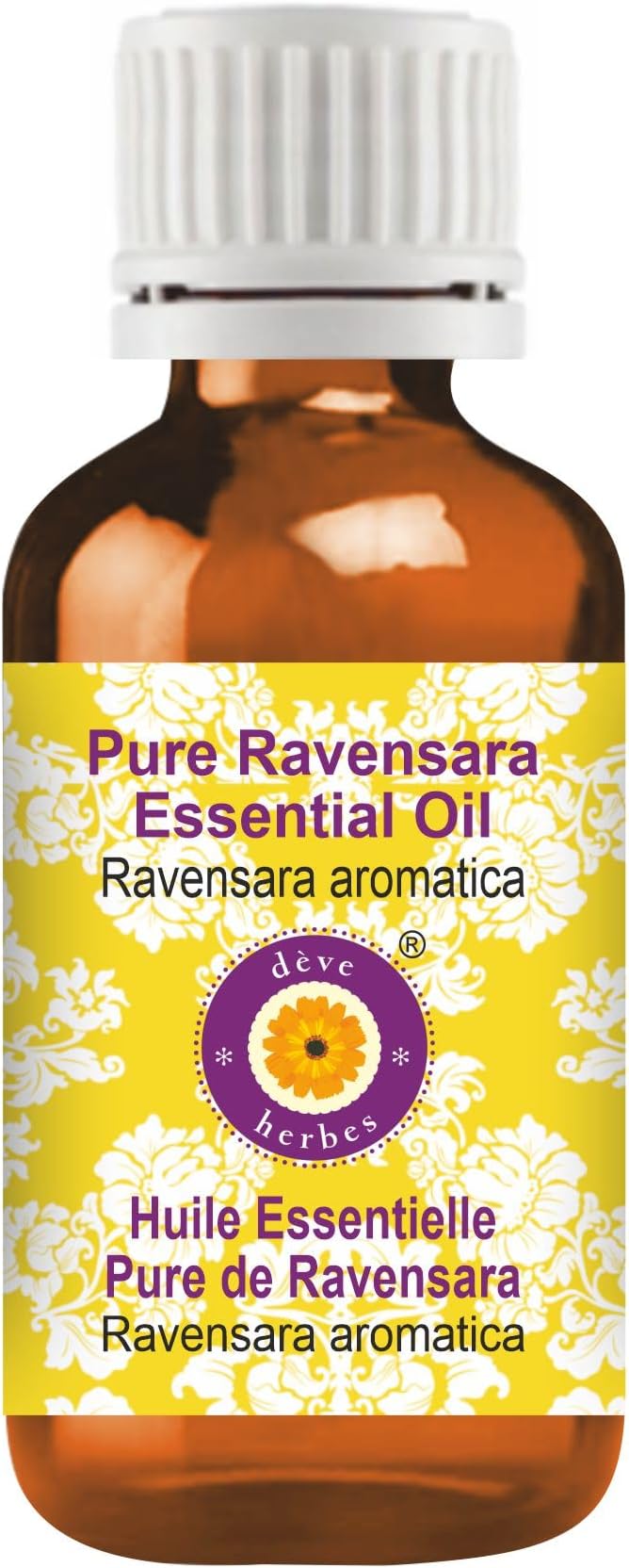 Deve Herbes Pure Ravensara Essential Oil (Ravensara aromatica) Steam Distilled 30ml (1 oz)
