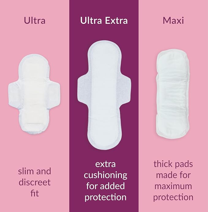 Natracare Ultra Extra Pads w/wings - Long - 8 Count (3pack)