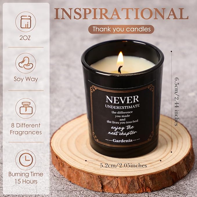 MTLEE 16 Pack Scented Candles Gifts Set Aromatherapy Soy Wax Candles Bulk Scented for Women Men Birthday Bath Yoga Family Gatherings Festive(Difference,Black)