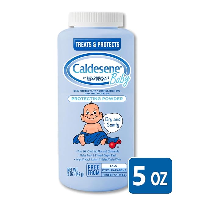 Caldesene Baby Cornstarch Powder With Zinc Oxide 5 oz (Pack of 12)