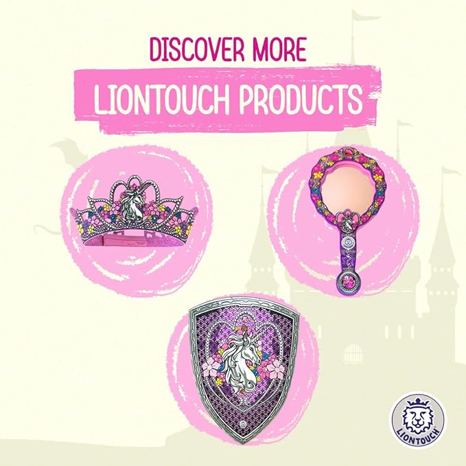 Liontouch - Unicorn Princess Sword for Girls - 3-6 Years | Medieval Style Toy for Pretend Play for Toddlers with Flowers & Gemstones | Safe & Durable Foam Accessory for Royal Dress Up & Costumes