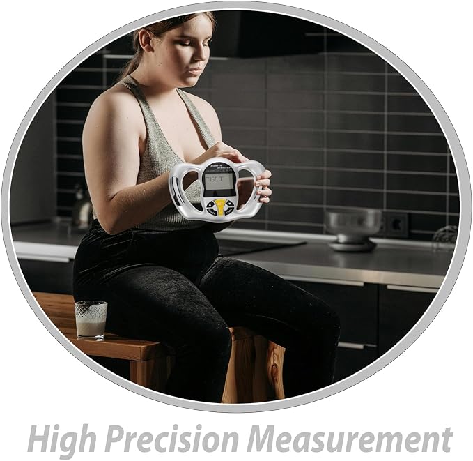 GANAZONO Handheld Body Fat Machine Portable Bmi Measurement Tool Digital Body Fat Monitor for Fitness Tracking Use Health Analyzer with User-Friendly Interface