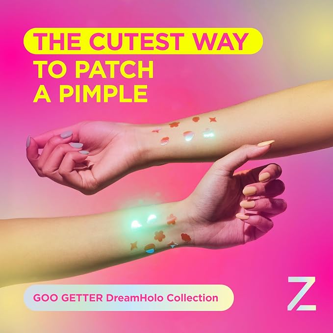 ZitSticka DreamHolo Pimple Patches for Face and Body - Trendy & Stylish Hydrocolloid Acne Patches for Zits & Blemishes - Fast-Acting & Effective - 72 Count