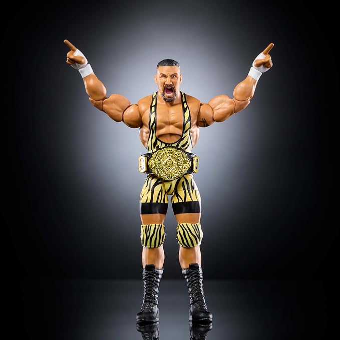 Mattel WWE Elite Action Figure & Accessories, Series #119, 6-inch Collectible Bron Breaker with 25 Articulation Points & Swappable Hands