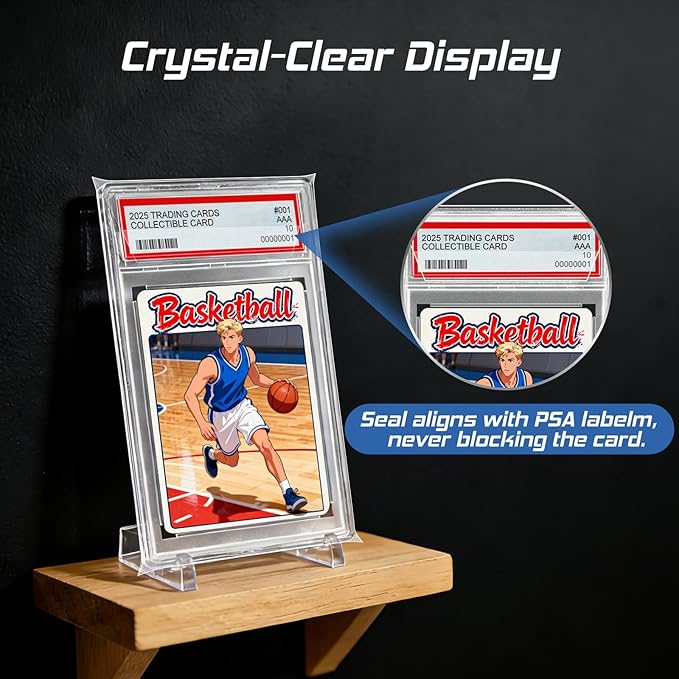 1200 Pack Graded Card Sleeves, Precise Fit Slab Sleeves, Acid-Free Resealable Slab Protector Compatible with PSA Graded Slabs
