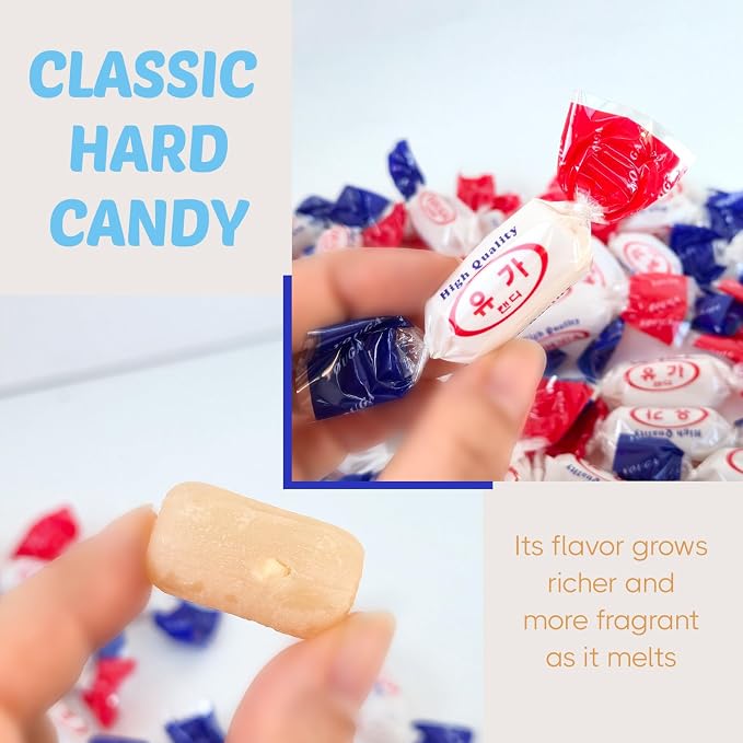 COELO Milk Yuga Candy 10.58oz(300g) | Korean Creamy Milk & Peanut Flavor Treats Hard Candy | Office Pantry Travel Camping Party | Sharable Size On-The-Go K-Food Individually Wrapped Korean Snack 유가맛캔디