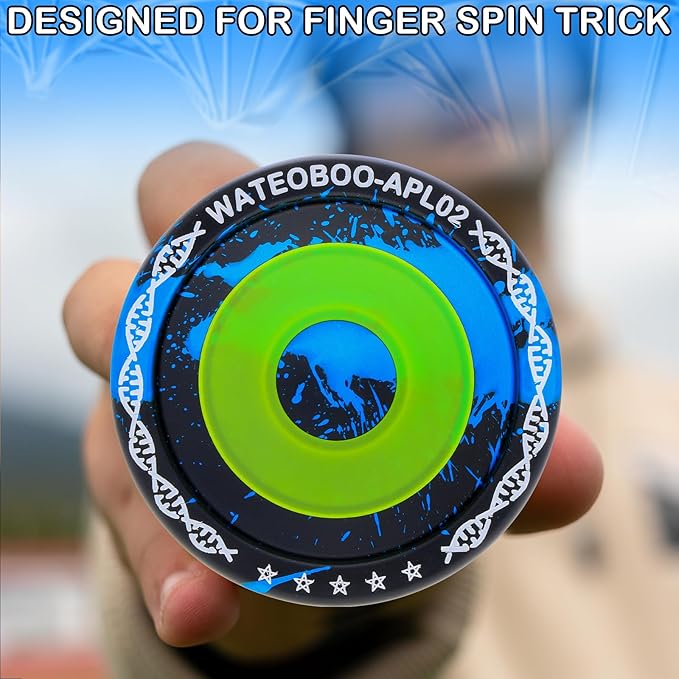 WATIEOBOO Professional Responsive Yoyo for Beginners & Adults - Durable, Extended Spin Time with Glove & 10 Replacement Strings