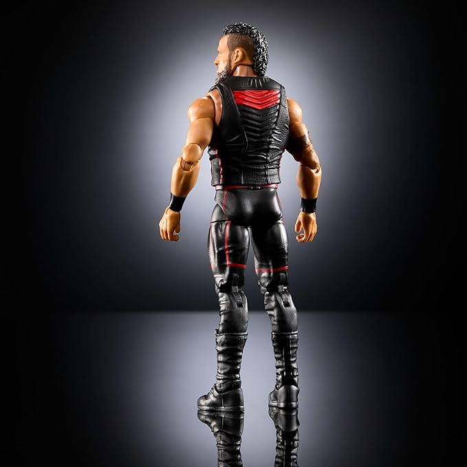 Mattel WWE Elite Action Figure & Accessories, Series #118, 6-inch Collectible Tama Tonga with 25 Articulation Points & Swappable Hands