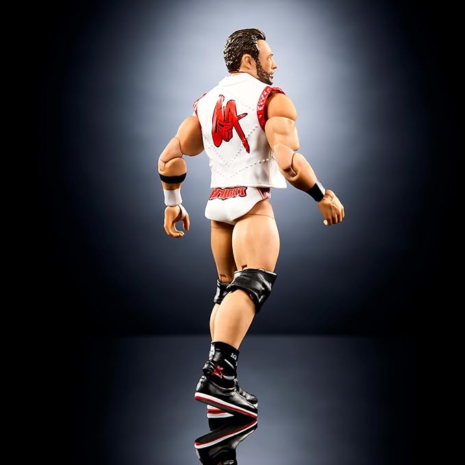 Mattel WWE Elite Action Figure & Accessories, Series #120, 6-inch Collectible LA Knight with 25 Articulation Points & Swappable Hands