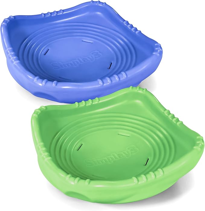Simplay3 Rock and Spin Sensory XL Wobble Disk, 2 Pack Climbing Dome for Toddlers and Kids Rocking and Climbing, Indoor/Outdoor (Multicolor, 2 Pack), Ages 2-12