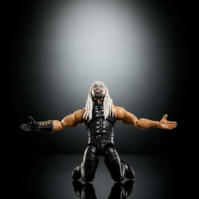 Mattel WWE Ultimate Edition Action Figure & Accessories Set, Uncle Howdy 6-inch Collectible with Swappable Heads & Hands, 30 Articulation Points