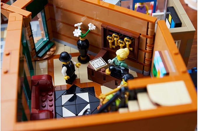 LEGO Icons Boutique Hotel Model Kits - Bedroom or Office Decor for Men & Women, Ages 18+ - Building Blocks for Adults for Display - Gift Idea - 10297