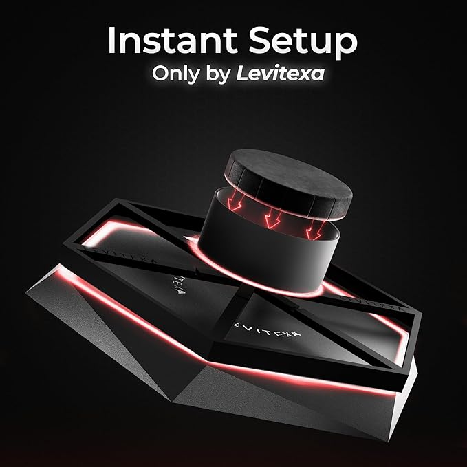 Levitexa Nimbus Levitating Display - Floating Display, Levitating Stand, Levitation Decor, Magnetic Stand, Magnetic Levitation for Figures and Toys - 400 grams Capacity