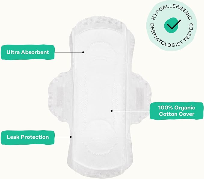 The Honey Pot Company - 80ct - Herbal Panty Liners for Women - Organic Incontinence w/Wings - Infused w/Essential Oils for Cooling Effect - Postpartum Essentials - Feminine Care