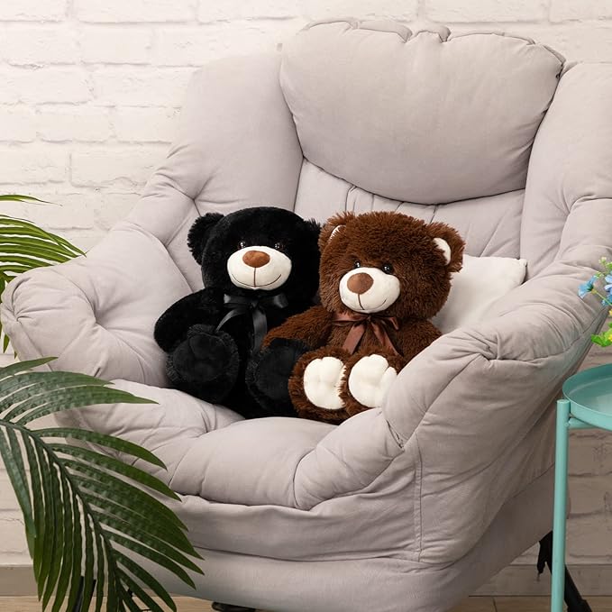Super Color Teddy Bear Stuffed Animals Plush Toy for Children Girlfriend Family Congratulations Baby Shower Birthday Chocolate 14 inch