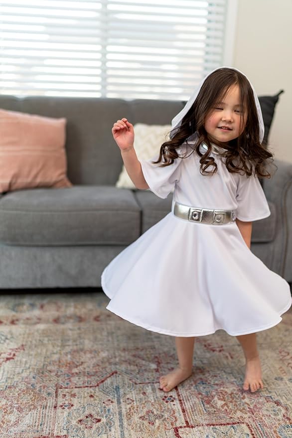 Little Adventures Galactic Princess Twirl Dress Up Costume - Machine Washable Child Pretend Play Party Dress