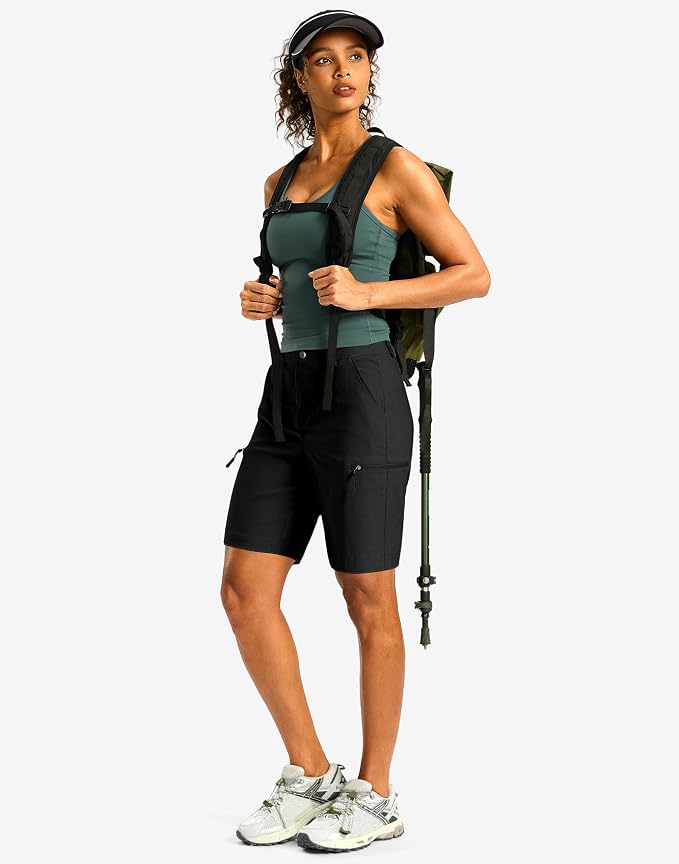 G Gradual Women's 7"/9" Hiking Cargo Shorts Quick Dry Lightweight Golf Outdoor Work Summer Travel Shorts with Pockets
