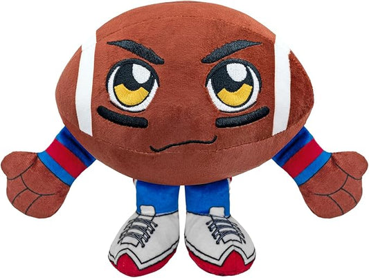 Bleacher Creatures Kansas Jayhawks 8" Kuricha Football Sitting Plush - Soft Chibi Inspired Plush