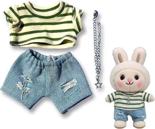 17cm Dolls Clothes - 6.7 Inches Cute Clothes Outfit & Accessories,17CM Doll of The House Accessories Outfits (Style-e (No Doll))