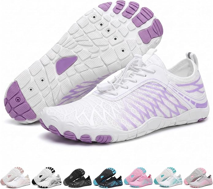 ELETON Barefoot Shoes Women Men Footwear, Wide Toe Box Hiking Zero Drop Non-Slip Quick-Dry River Boat Pool Beach Water Shoes, Lightweight Swimming Running Walking Sneakers Unisex