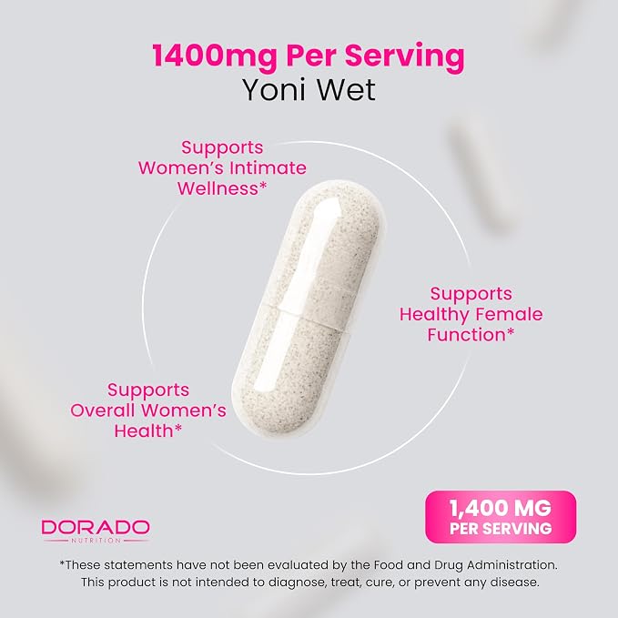 Vaginal Moisturizer & Dryness Supplement (150 Capsules) Support Vaginal Wetness & Health - Female Lubrication - Made in USA - Vegan, Non GMO, 3rd Party Tested - Best Product - 2.5 Month Supply