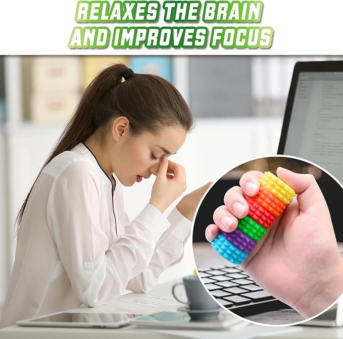 Detachable Magnetic Little Ouchies Pain Fidget Toys,Spiky Pain Stim Fidget Sensory Toys for Adults Stress Anxiety Relief,Small Quiet 3D Fidgets Grippie Toy Office Workers Gifts (1 PCS Green)
