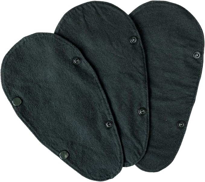 myPelvicBra 3 Pack Reussable Pantyliner - Black - Size 2