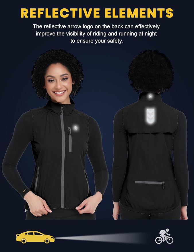 Little Donkey Andy Women's Lightweight Quick Dry Vest Windproof Summer Vest | Stretch Quick Dry Material, Windproof Breathable Vest, Cooling Effect Summer Outerwear, Running Cycling Golf Tennis Hiking