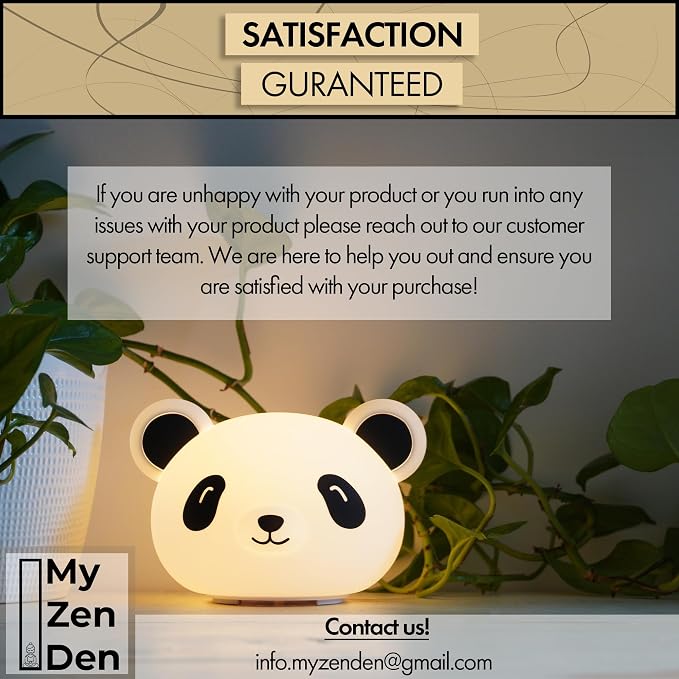 Presence The Meditating Panda, Guided Visual Meditation Tool for Practicing Mindfulness, 3 in 1 Breathing Light with Night Light and Noise Machine, 4-7-8 Breathing for Relaxation and Stress Relief