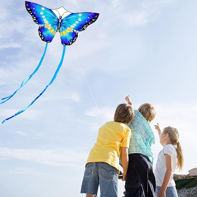 HONBO Butterfly Kites for Kids & Adults, Easy to Fly for Beginners, Each Kite with 300ft Line Handle,Beginner Kite for Kids Ages 4-8,Beach Kites for Outdoor Activities & Family Trip