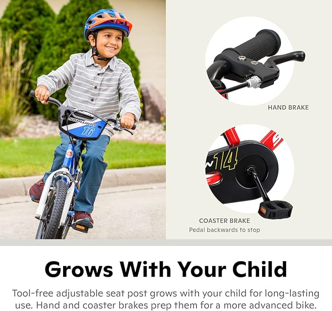 Schwinn Elm and Koen Bike or Balance Bike, 12-18 Inch Bike for Kids Ages 2-13, Black, Blue, Red, Teal, Pink or Purple, SmartStart Ergonomic Design, Adjustable Seat Grows with Child, Training Bicycle