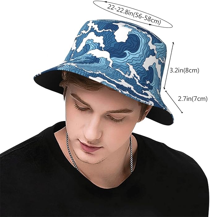 Bucket Hats Fashion Sun Cap Packable Outdoor Fisherman Hat for Women and Men