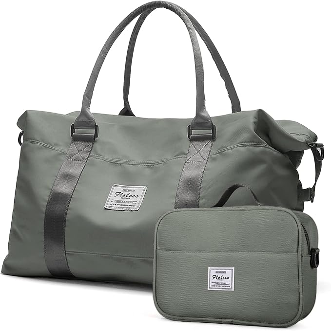 Travel Duffel Bag, Carry On Overnight Weekender Bags for Women | Travel Bag with Wet Pocket & Trolley Sleeve, For Spirit Airlines 18x14x8 Personal Item Bag