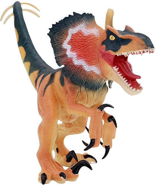 Gemini&Genius Dilophosaurus Dinosaur Toy, Realistic Action Figure, Gift, Stocking Stuffer, Birthday Cake Topper, Family Party Gifts, Room Decoration for Kids