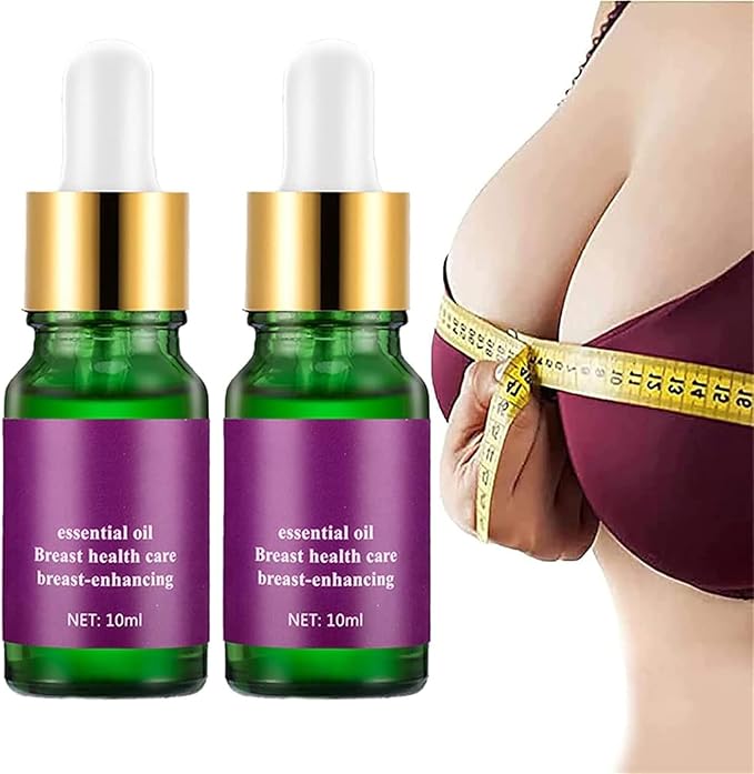 Generic Bust Firming Natural Essence Oil, Natural Breast Enhancement Oil, Breast Enhancement Cream Fast Growth, Natural Curves Breast Enhancement, Plumping Enlargement Nourishing Massage Oil (2Pcs)