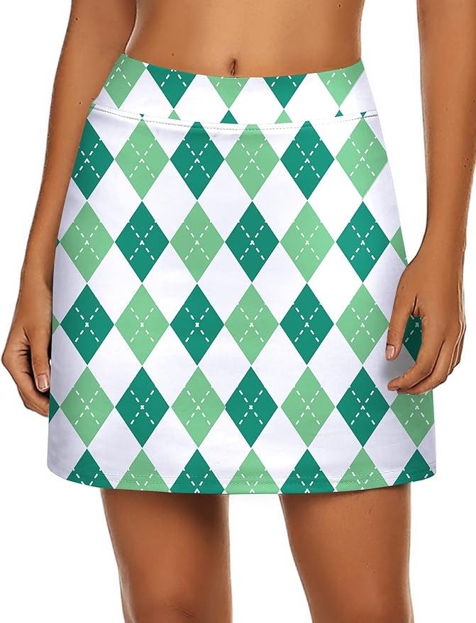 Ekouaer Women's Active Performance Skort Lightweight Skirt for Golf Tennis | Built-in Shorts, A Line, High Waisted, Tummy Control, Pickleball, Running, Workout, Sports, Skorts for Woman