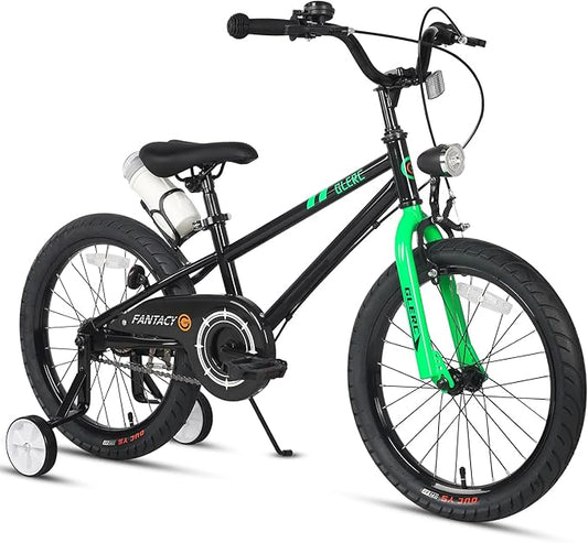 Glerc Fantacy Kids Bike, 12-20 Inch Children Bicycle for 2-13 Years Old Boys Girls, Kids Bicycle with Water Bottle Holder & Headlight & Training Wheels, Multiple Colors
