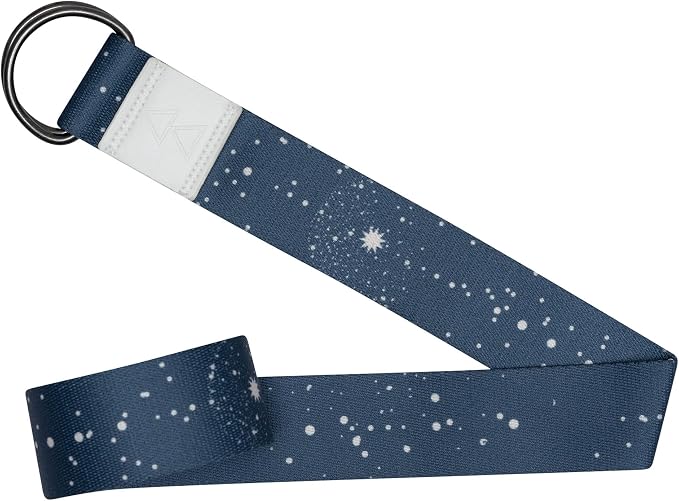 yogadesignlab | The Yoga Strap | Luxurious, Extra Long, Super Soft, Eco Printed | Studio Quality, Adjustable | Safely Stretch Further and Hold Longer | 8 ft Long