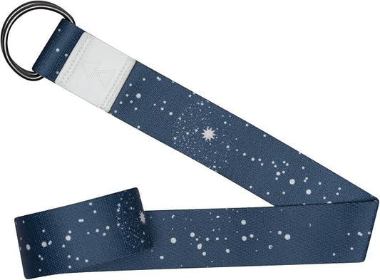 yogadesignlab | The Yoga Strap | Luxurious, Extra Long, Super Soft, Eco Printed | Studio Quality, Adjustable | Safely Stretch Further and Hold Longer | 8 ft Long