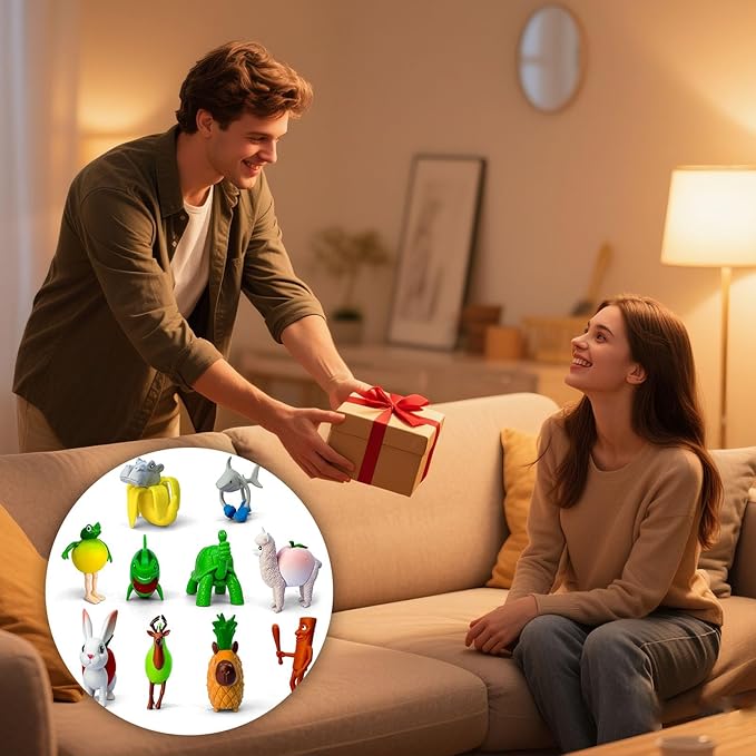 8Pcs Italian Brainrot Action Figures,Tralalero Travala Toy Set Tralalero Travala,Tung Tung Tung Sahur, Brr Brr Patapim - Brainrot fidget Toys,Decorations Gifts for Office Room Figurine Decor (10PCS-A)