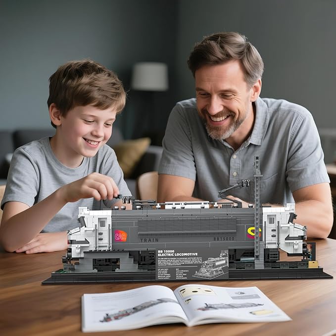 BR15000 Train Building Block Set 66803, Collectible Electric Locomotive Display, Creative Model for Train Fans, Gift for Adults Girls Boys 14+(2053PCS)