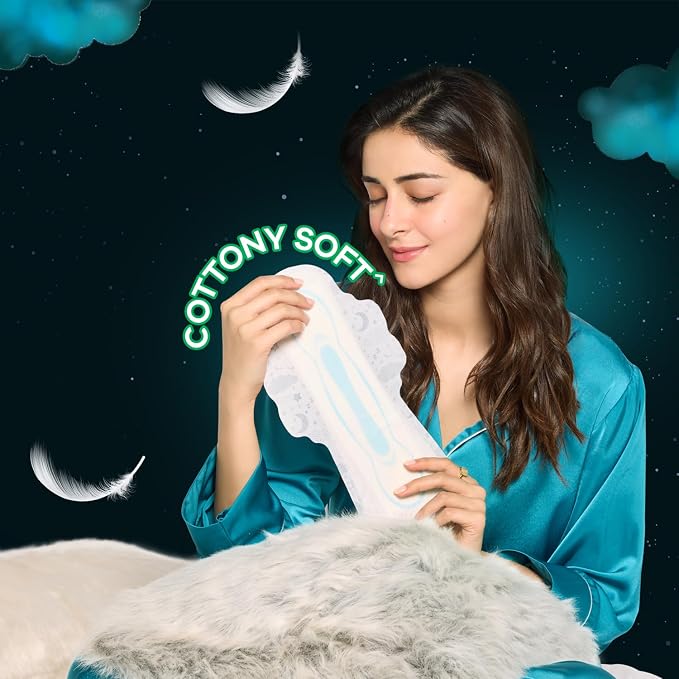 Whisper Ultra Night Sanitary Pads for Women, XL+ 15 Napkins