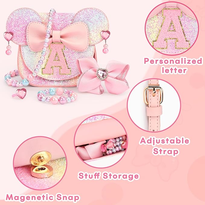 mibasies Toddler Purse Gifts for Girls: 3 Year Old Girl Gifts, Mouse Toys Purse Set