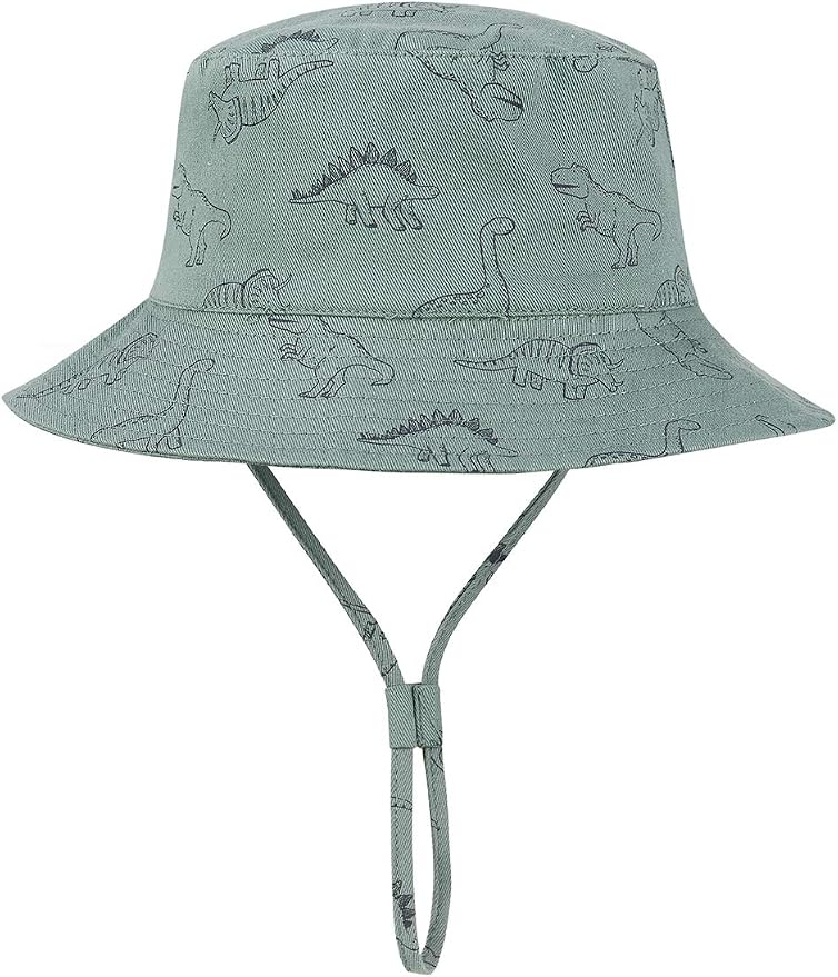 Baby Sun Hat UPF 50+ Sun Protective Toddler Bucket Hat Summer Kids Beach Hats Wide Brim Outdoor Play Hat for Boys Girls