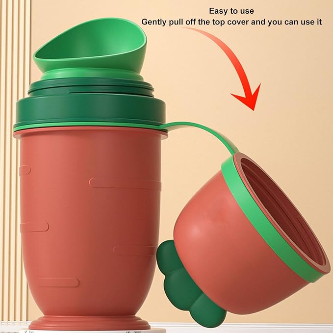 Portable Child Urinal Emergency Toilet, Kids Portable Potty Bottle Pee Training Emergency Urinal Toilet for Car Travel Camping Kid Potty Pee Training (Red)