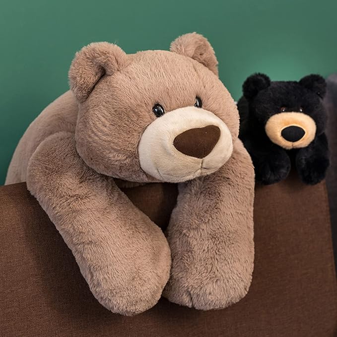 Weighted Stuffed Animals, 29.5in 6.2lbs Weighted Bear Stuffed Animal Toy Cute Brown Bear Plush Pillow for Adults Boys Girls