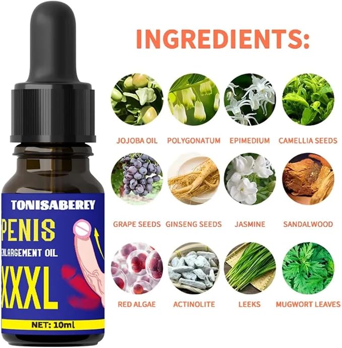 Enlargement Oil for Men's Massage Essential Oil for Male Enhancement